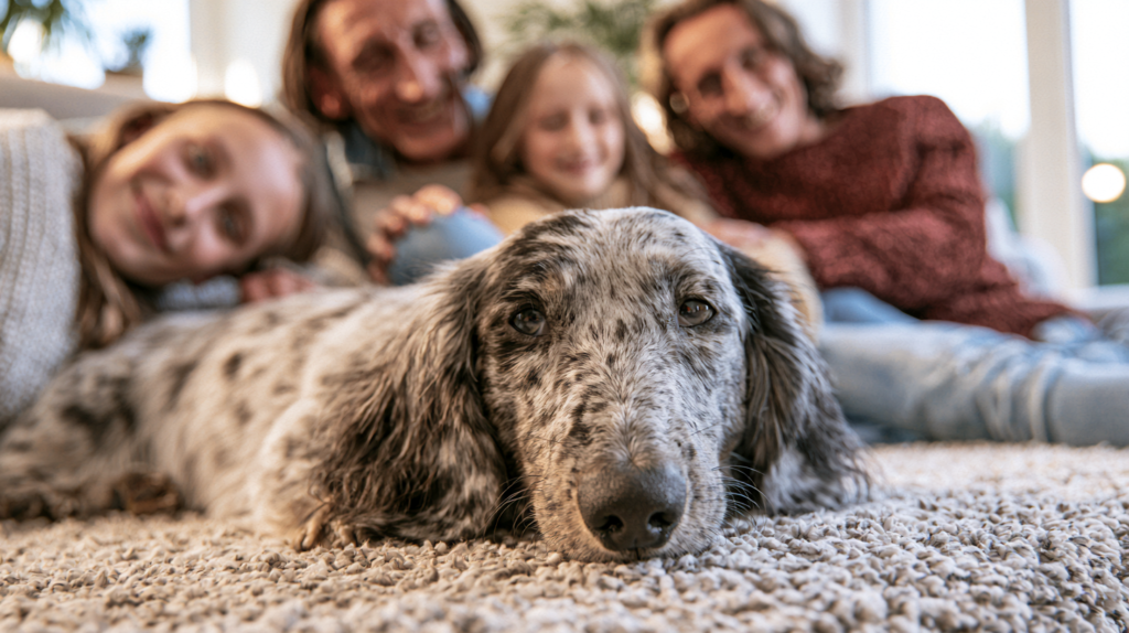 À quoi ressemble le chien arlequin teckel