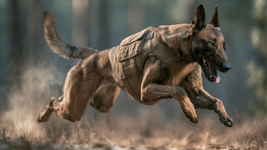 Un gilet par balle pour chien conçu pour le confort