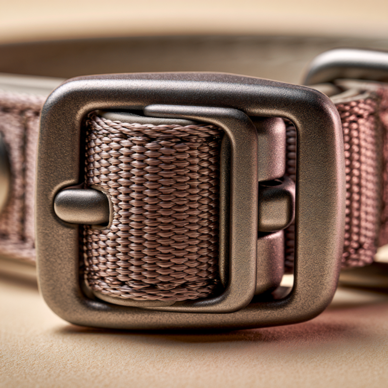 Boucle Collier Chien Vintage – Bronze Rosé