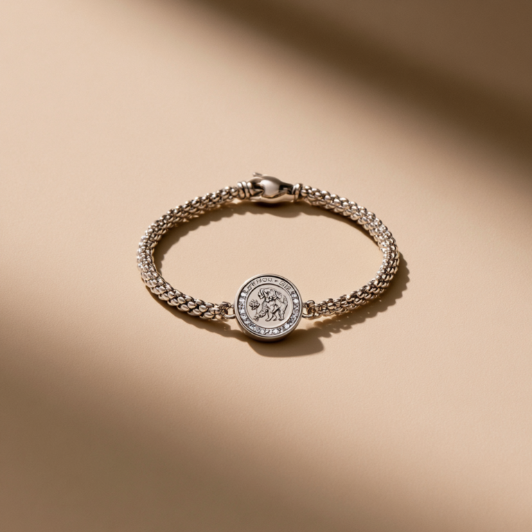 Bracelet Souvenir Chien Fidèle – Médaillon Élégance