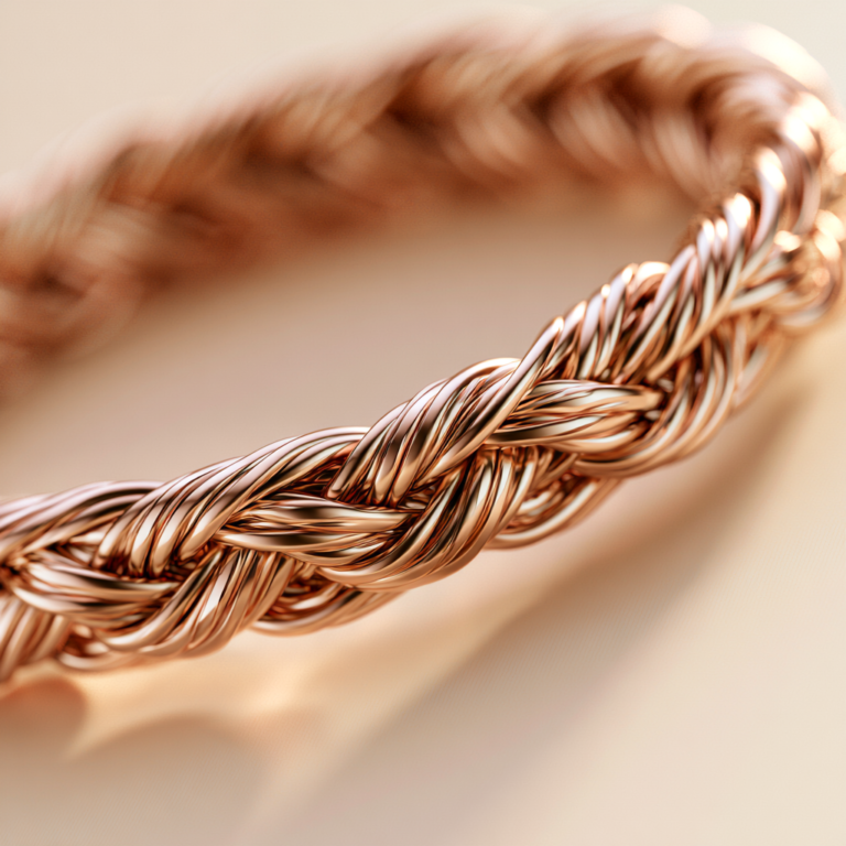 Bracelet Souvenir Chien Lien Éternel – Tressage Doré