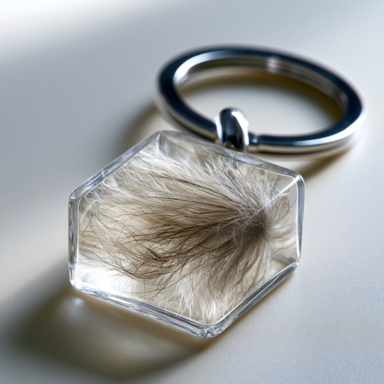 Porte Clé Poil de Chien – Cristal Nature