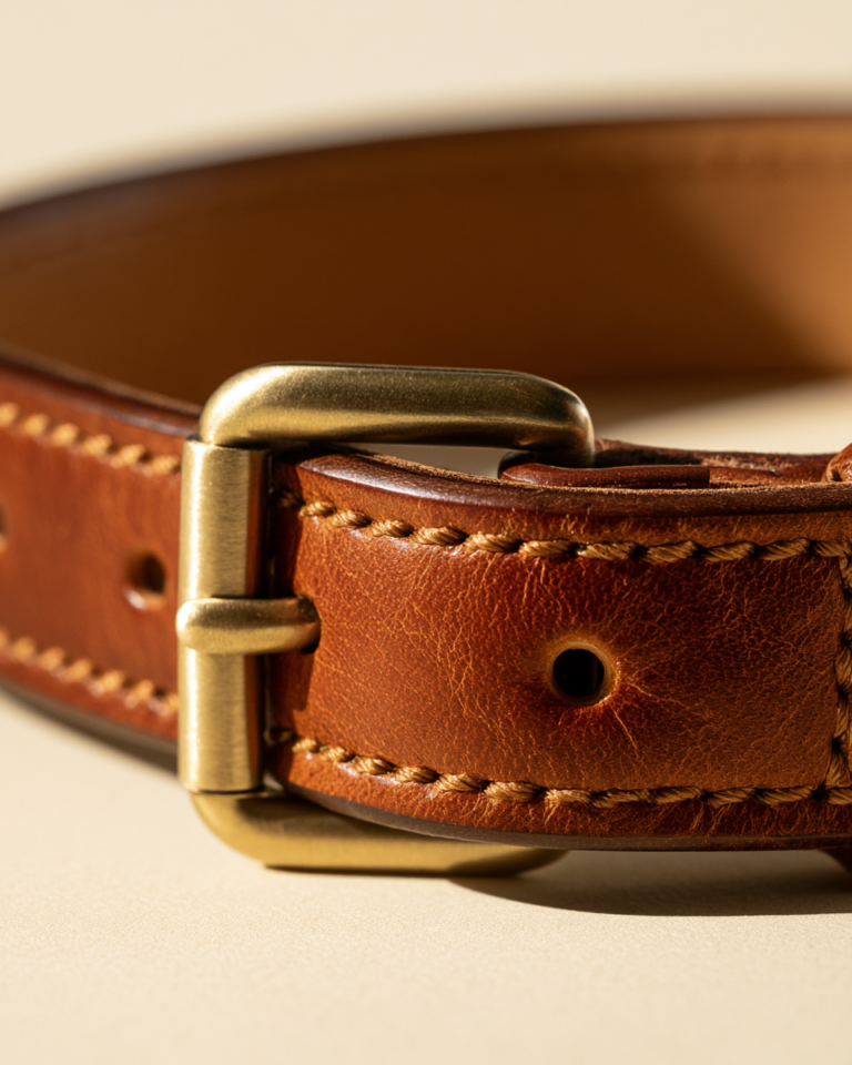 Collier Chien Cuir Rose Signature