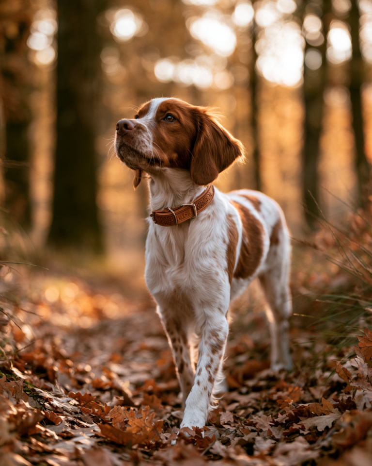 Collier en Cuir pour Chien de Chasse – Tradition