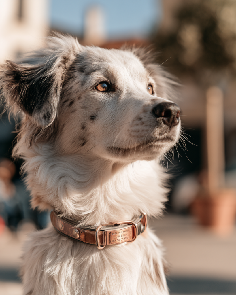 collier pour chien avec numéro de téléphone 3
