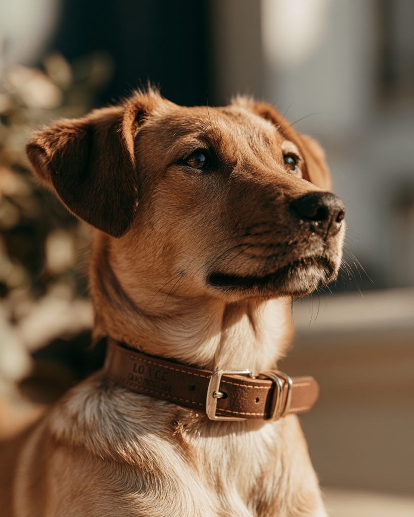 collier pour chien avec numéro de téléphone 4