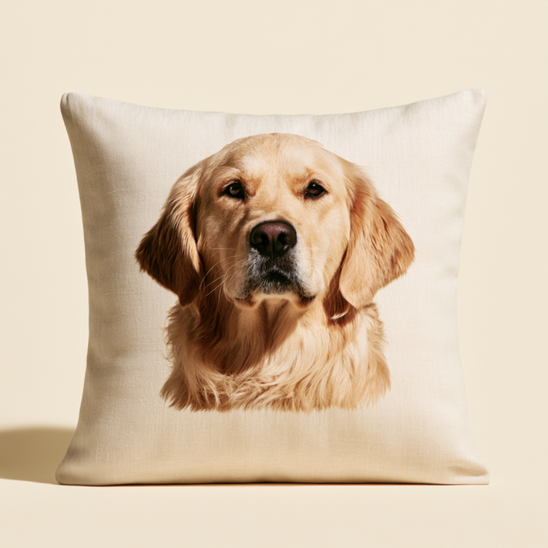 Coussin personnalisé chien à partir de votre photo