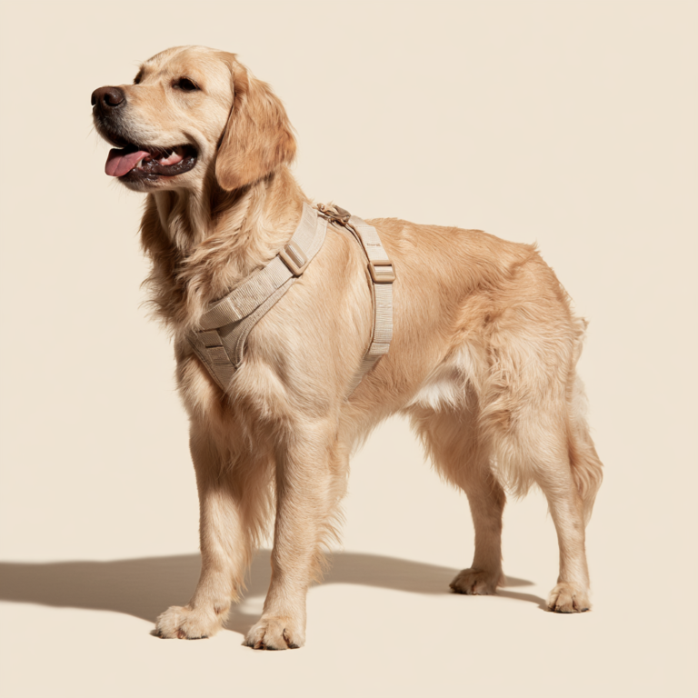 Harnais pour Chien Sur Mesure – Beige Classique